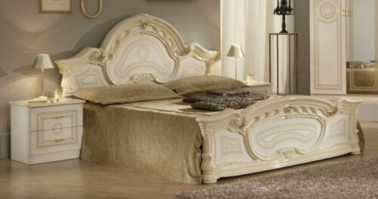 Design Schlafzimmer 6 tlg. Schlafzimmer Komplett Set Bett Nachttisch Kommode Neu