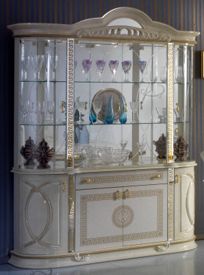 Wohnzimmer Schrank Klassische Vitrine Vitrinenschrank Vitrinen Schränke Anrichte