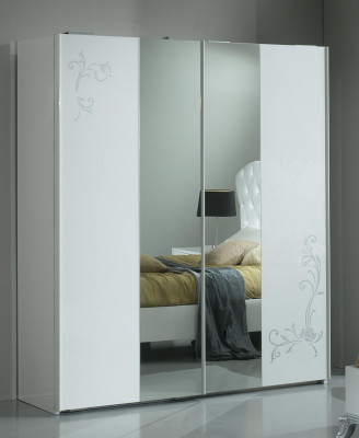 Klassischer Modern Stil Kleiderschrank Schrank Holz Garderobe Schränke Hochglanz