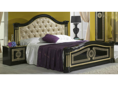 Schlafzimmer 3 tlg. Set Bett 2x Nachttisch Konsole Betten Chesterfield Polster