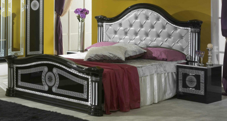 Bett 2x Nachttisch 3tlg. Schlafzimmer Set Design Luxus Schlafzimmer Chesterfield