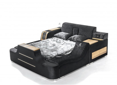 Bett mit tv Lift Fernseher Multifunktion Betten Doppelbett Schlafzimmer