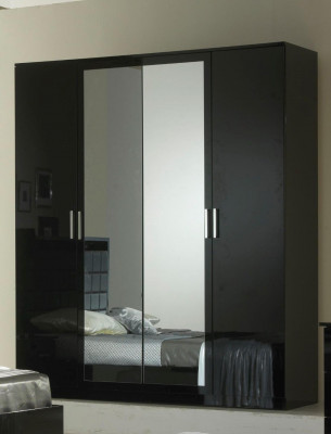 Design Schlafzimmer 6 tlg. Schlafzimmer Komplett Set Bett Nachttisch Kommode Neu