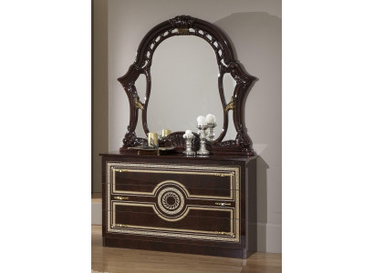 Kommoden Schrank mit Spiegel Edle Kommode Buffet Hochglanz Italienische Möbel