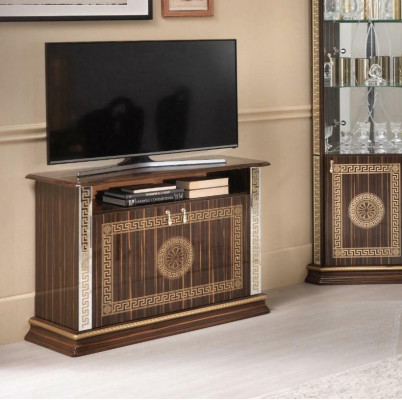 RTV Schrank Italienische Möbel Brauner Holz Kommoden Sideboard Regal Luxus Neu