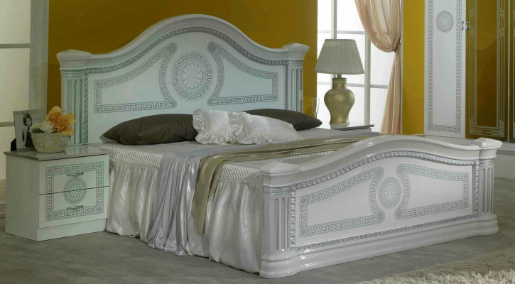 Design Schlafzimmer 3tlg. Bett 2x Nachttisch Klassischer Luxus Betten Set Möbel