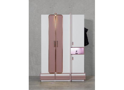 Kleiderschrank Holz Luxus Möbel Design Mädchen Kinderzimmer Rosa Neu