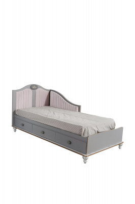 Kinderzimmer Design Set Bett Nachttisch Kommode Kleiderschrank 4 tlg.