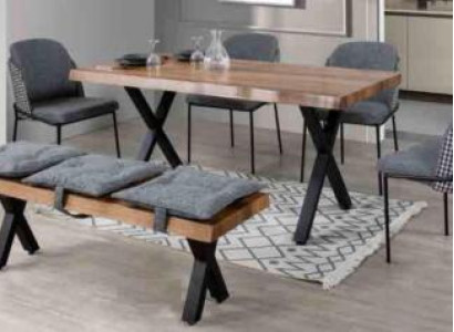 Esstisch 4 Stühle Bank Sitz  Sitzbank Original-Set Essgruppe Esszimmer