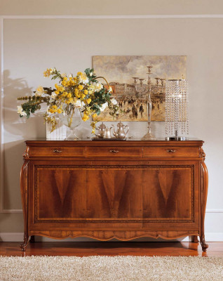 Sideboard Kommode Luxus Schränke Kommoden Wohnzimmer Holz Braun Möbel