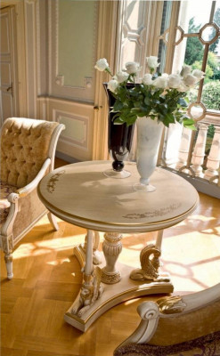 Couchtisch Beistelltisch Tisch Wohnzimmer Möbel Beige Holz Tische Rund Luxus Neu