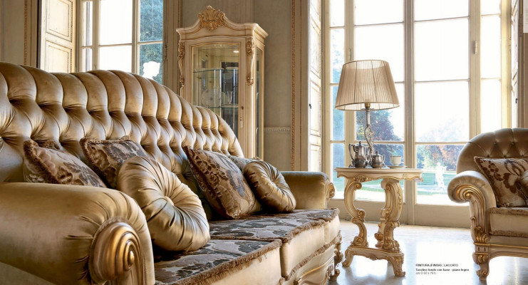 Beistelltisch Couchtisch Tisch Wohnzimmer Möbel Beige Holz Tische Rund