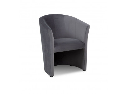Sessel Club Lounge Design Lehn Stuhl Polster Sofa 1 Sitzer Fernseh Schwarz