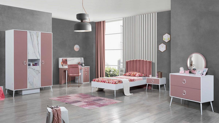 Rosa Lehnstuhl Designer Einsitzer Stuhl Polstersitzer Metallstuhl