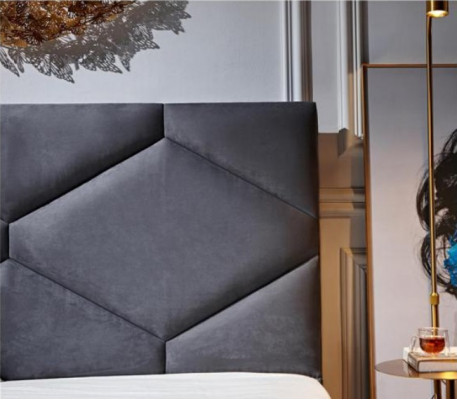 Bett 180x200cm Textil Schlafzimmer Möbel Luxury Moderne Betten Hotel Möbel Neu