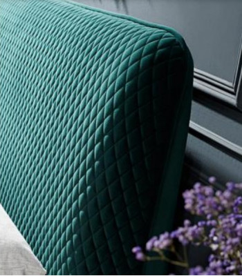 Bett 180x200cm Textil Schlafzimmer Möbel Luxury Moderne Betten Design Bett Samt