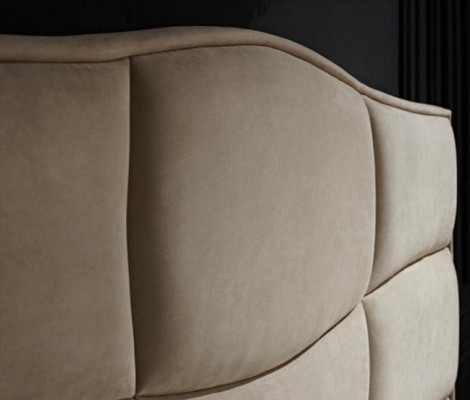 Schlafzimmer Doppelbett 180x200cm Luxus Bett Modern Textil Neu