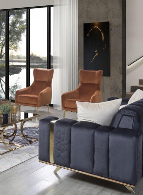 Luxus Sofagarnitur Couch Textil Couchen 4+3+1 Sitz Sofas Wohnzimmer Stoff