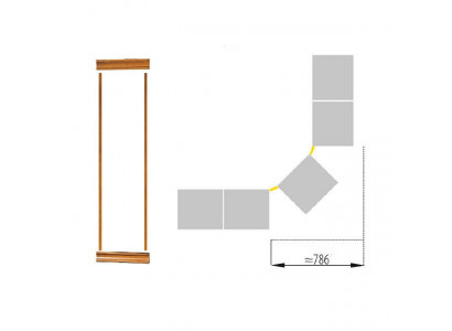 Klassische Kronenabschluss Satz für Bücherschrank Schrank System SE-LN-S507