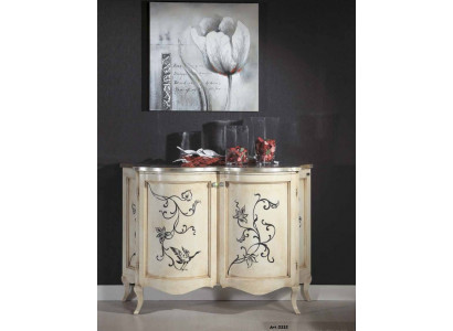 Klassisches Sideboard Holz Kommode Weiß Schrank Schränke Luxus Italienische Neu