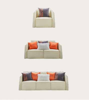Wohnlandschaft Sofagarnitur 321 Sitzer Ledersofa Couch Garnitur  Neu