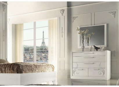 Kommode Spiegel Kommoden Holz Modern Schränke Konsole Schränke Italien Set 2tlg.