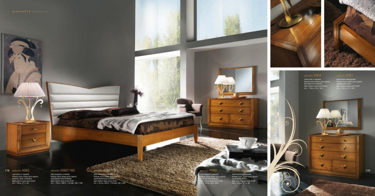 Luxus Set Schlafzimmer Bett Nachttisch Doppel Hotel Betten Polster Design 3tlg.