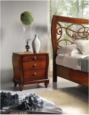 Schlafzimmer Bett Nachttisch Betten Doppel Hotel Design Holz Garnitur Set 3tlg.