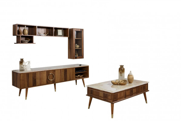 Design Wohnwand Schrankwand Schrank Regal Sideboard Fernseh Lowboard tv rtv