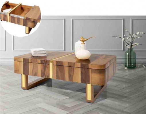Wohnzimmer Holz Tische Beistell Luxus Stil Tisch Couchtisch Beistelltisch