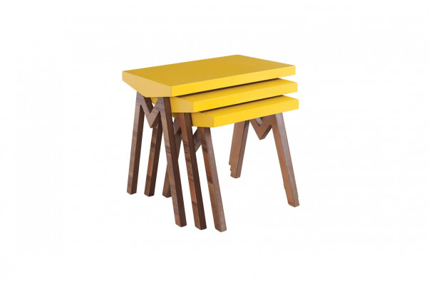 Kaffeetisch Beistelltisch Tische Wohnzimmertisch Tische Holztische 3tlg. Set 