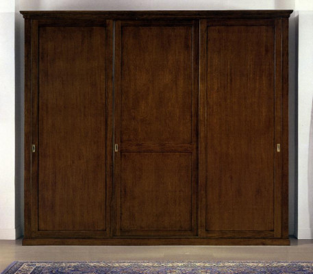 Kleiderschrank Schrank Echtholz Massive Schlafzimmer Möbel Italien Holzschrank