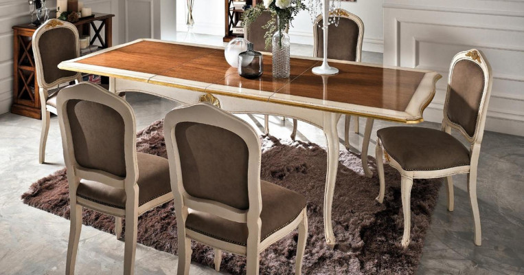 Barock Antik Stil Esstisch Tisch Echtes Holz Klassische Design Tische Italien