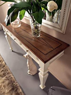 Design Konsolen Schminktisch Kosmetik Tisch Spiegel Kommode Frisier Tische 2tlg.