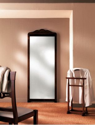 Klassischer Designer Echten Holz Rahmen XL Spiegel 84*3*205cm Spiegel Möbel Neu