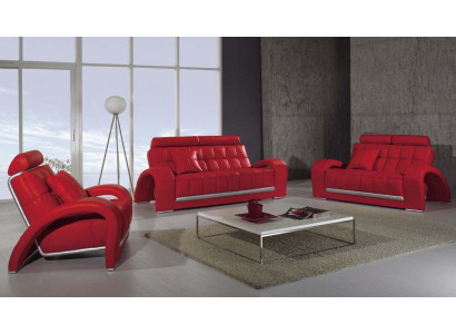 Sofagarnitur 3+2+1 Sitzer Sofa Couch Garnituren Leder Sofas Polster Stoff Textil
