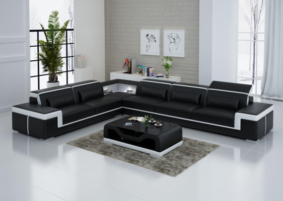 Designer Sofa Couch Ecksofa Polster Garnitur Wohnlandschaft L-Form