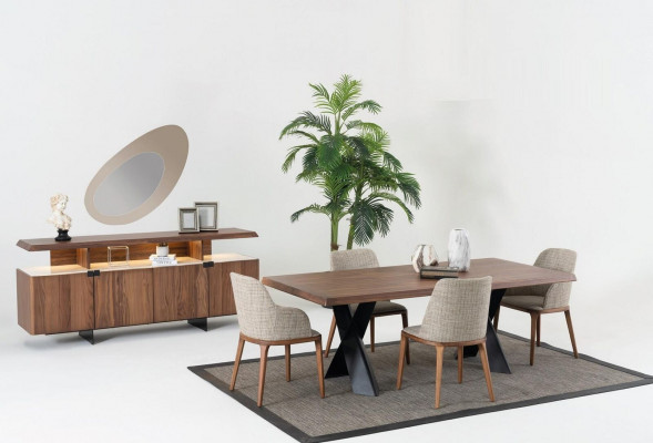 Luxus Esszimmerstuhl Design Stühle Holz Holzstuhl Möbel Stil Modern