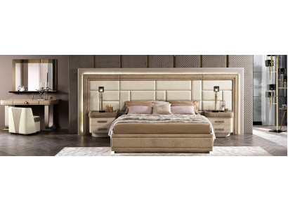 Design Möbel Modern Luxus Betten Neu Bett 2x Nachttisch 3 tlg. Schlafzimmer Set