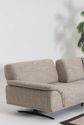 Sofagarnitur 3+3+1 Sitzer Couch Wohnlandschaft Garnitur Design Modern
