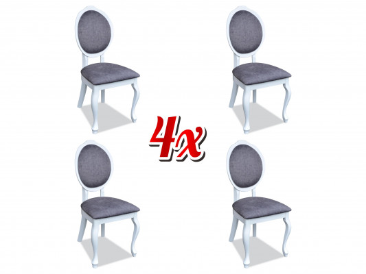 Stühle 4x Stuhl Set Echtes Holz Polster Sitz Esszimmer Garnitur Lehn Stühle Neu