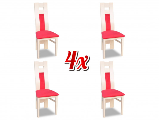 Gruppe Sitz Polster Lehn Stühle Garnitur Holz Massiv Luxus Sessel Set 4x Stuhl
