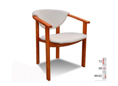 MASSIVHOLZ STUHL ESSZIMMERSTUHL DESIGNER KLASSISCH Weiß ARMLEHENSTUHL HOLZ