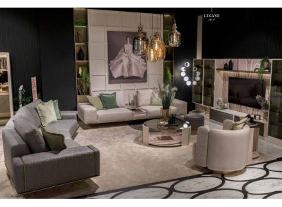 Sofagarnituren Wohnzimmer 4+1+1 Set Sofagarnitur Modernen Design Möbel