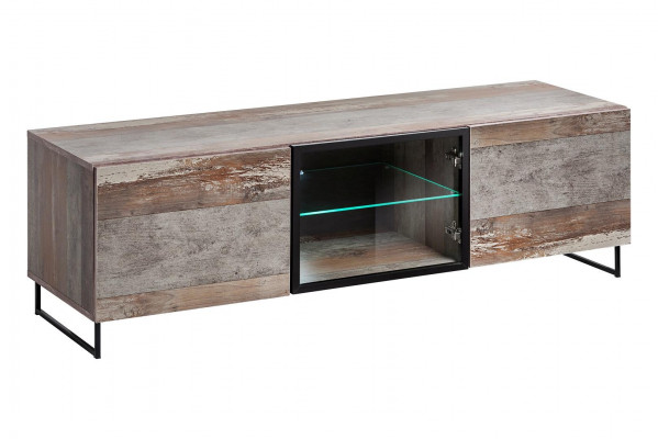Modern Wohnzimmer Set TV-Ständer Design Einrichtung Vitrine Neu Holz Möbel