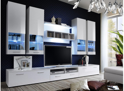 Wohnwand tv Ständer Sideboard Designer Modern Wohnzimmer Regale Holz Neu