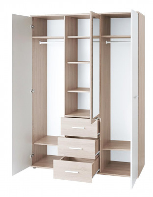 Kinderzimmer Set Bett Nachttisch Designer Kleiderschrank Modern Einrichtung 4tlg