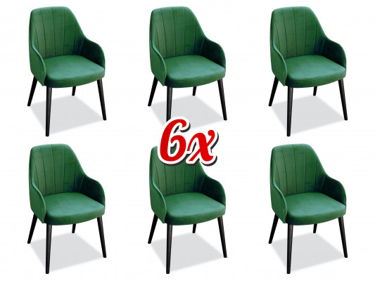 Esszimmer Stuhl Stühle Sitz Massiv Modern Holz Sessel Set 6x Luxus Restaurant