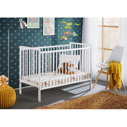 Babybett Schlafzimmer Kinderbett Möbel Kinderzimmer Designer weiß Möbel Neu