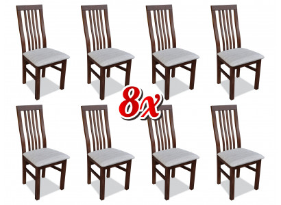 Esszimmer Stoff Möbel Sessel Set 8x Stuhl Design Lehnstuhl Polster Stühle Gastro